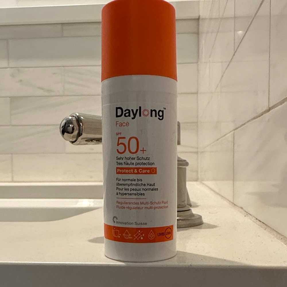 Daylong Face SPF 50+ Sunscreen 50ml New Purchased in Switzerland